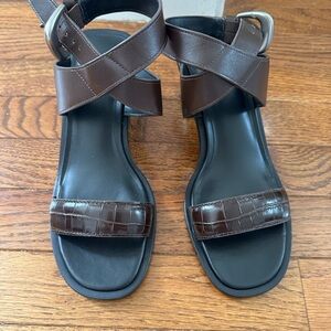 Vince Metallic Low Heel